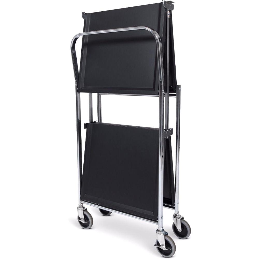 Luxor Two-Shelf Collapsible Metal Utility Cart