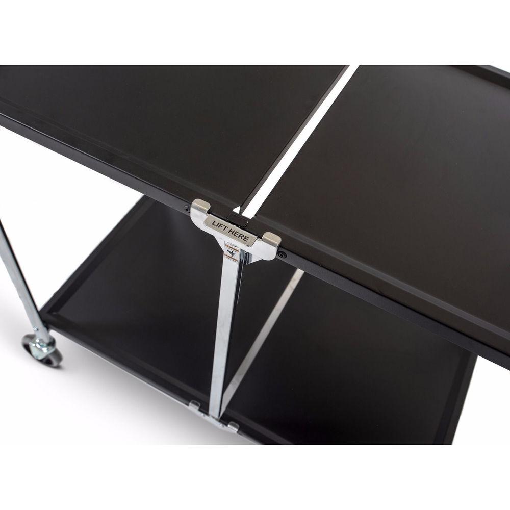 Luxor Two-Shelf Collapsible Metal Utility Cart