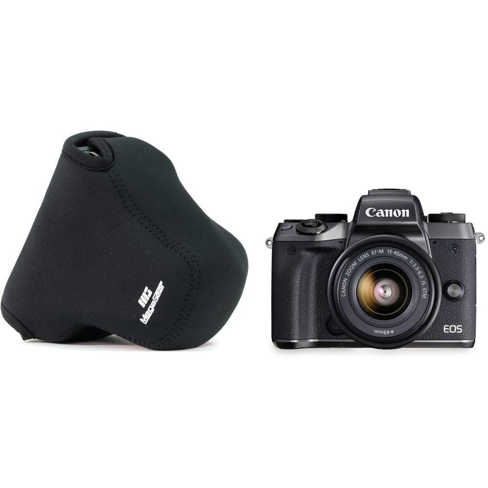 MegaGear Ultra-Light Neoprene Camera Case for Canon EOS M5 with 15-45mm