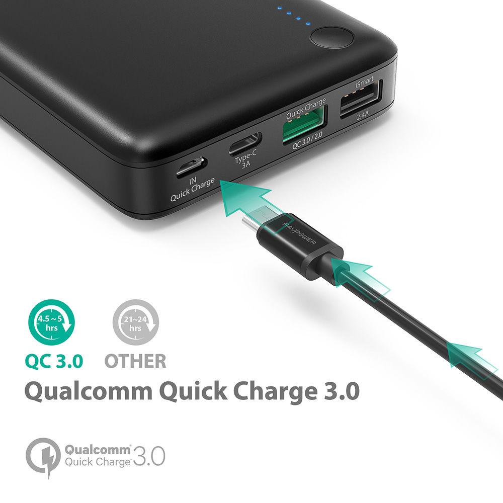 RAVPower 20,100mAh Turbo Portable Battery Pack