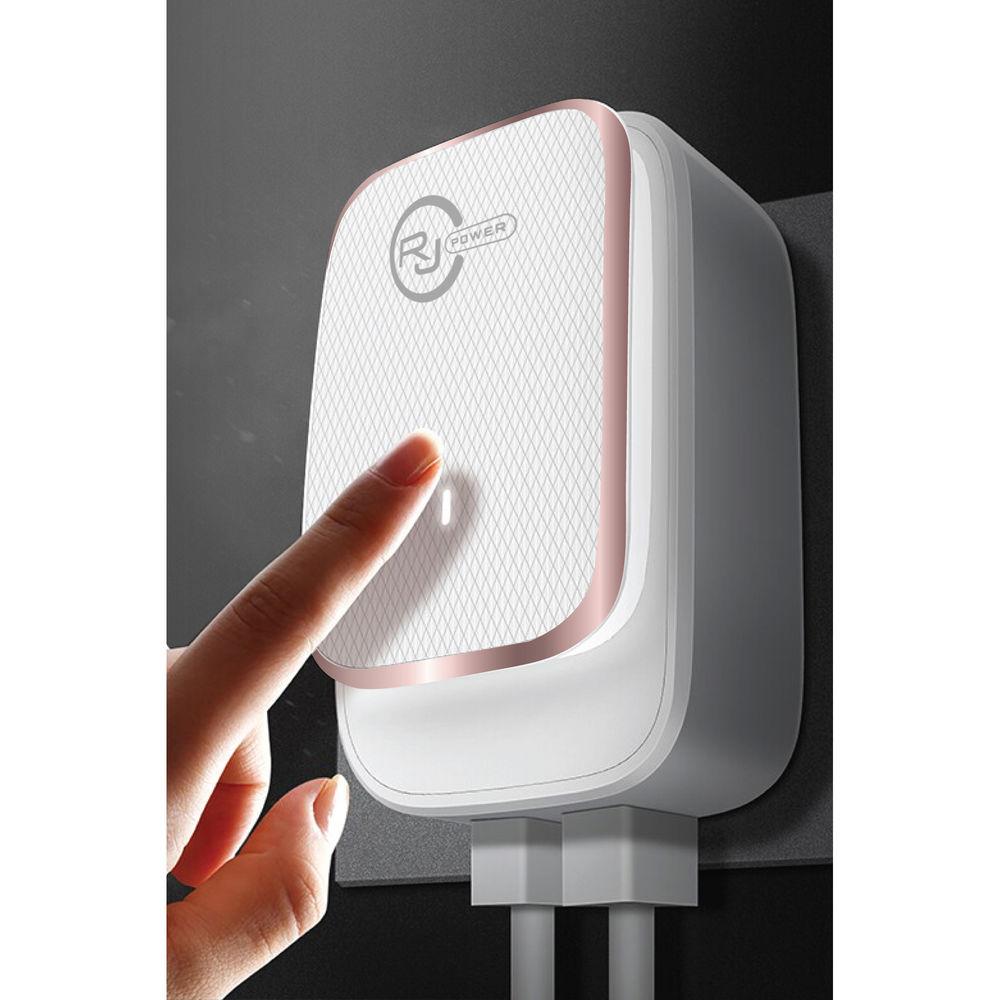 REVJAMS Smart Dual USB Travel Charger with LED Night Light