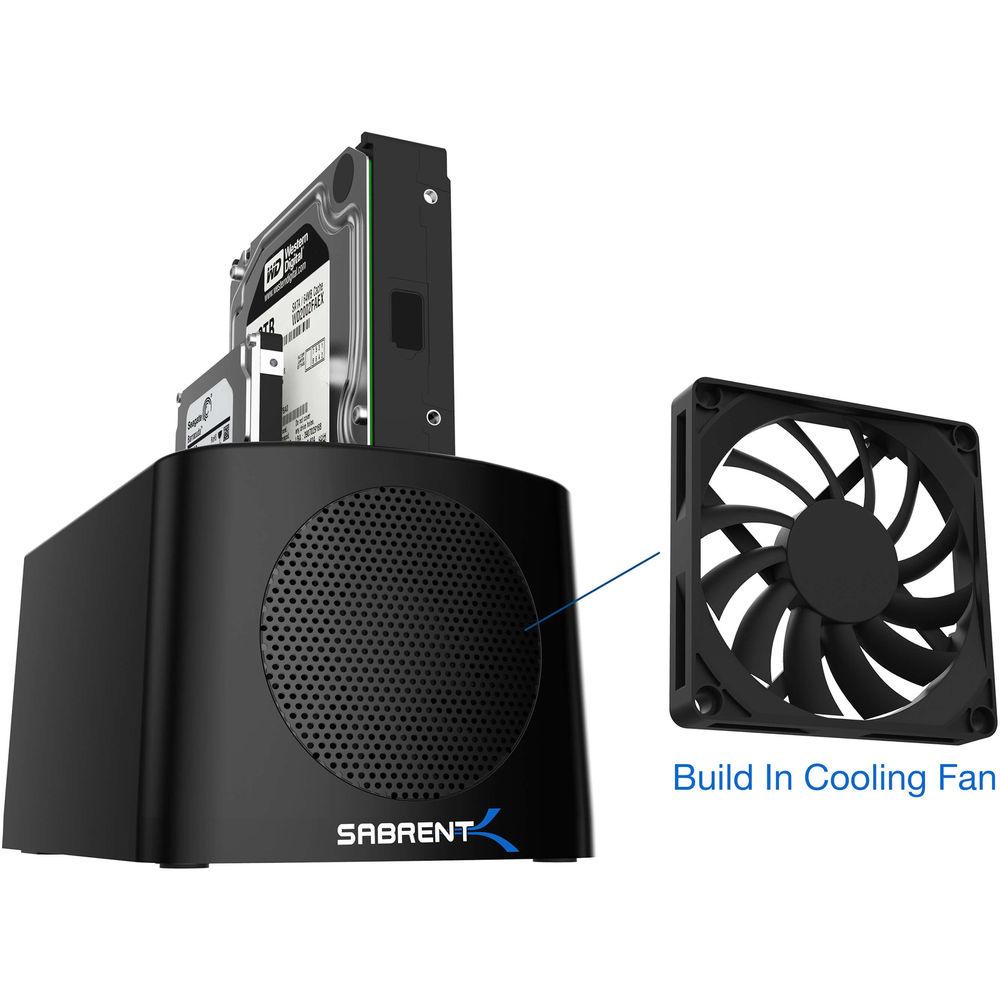 Sabrent 2.5" 3.5" SATA to USB 3.0 Dual Bay External Hard Drive Docking Station