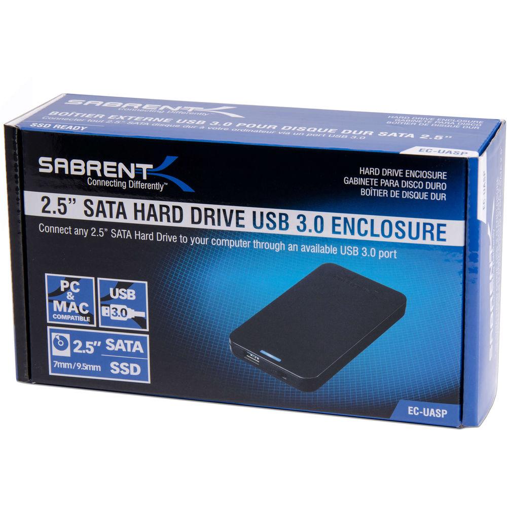 Sabrent 2.5" SATA to USB 3.0 Tool-Free External Hard Drive Enclosure
