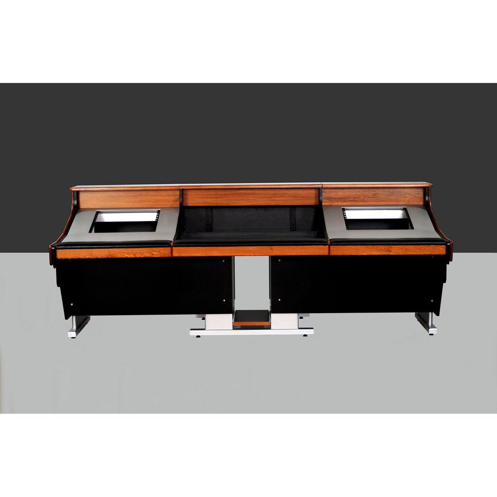 Zaor Felix Studio Desk with Dual 8 RU Rack Bays for Medium Large Mixers