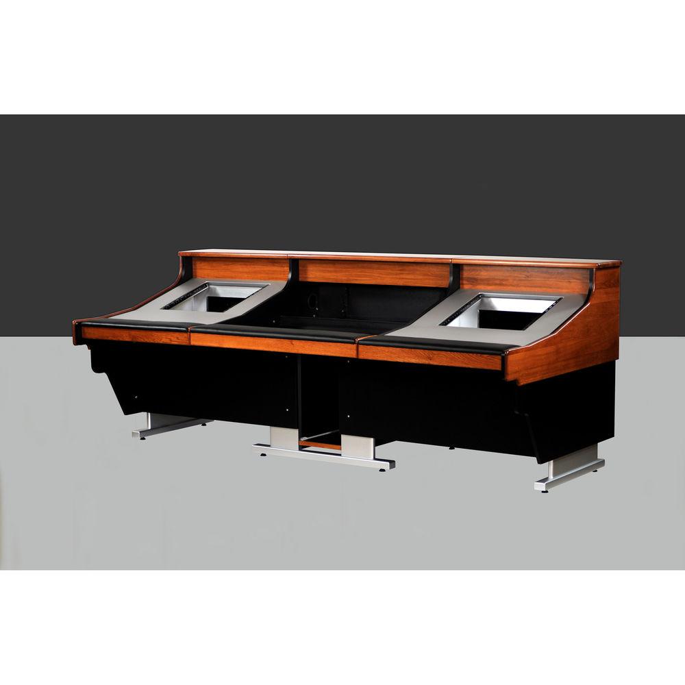 Zaor Felix Studio Desk with Dual 8 RU Rack Bays for Medium Large Mixers