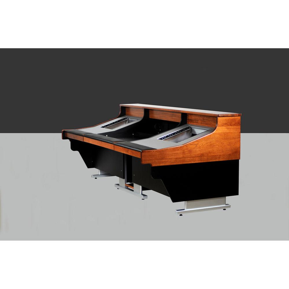 Zaor Felix Studio Desk with Dual 8 RU Rack Bays for Medium Large Mixers