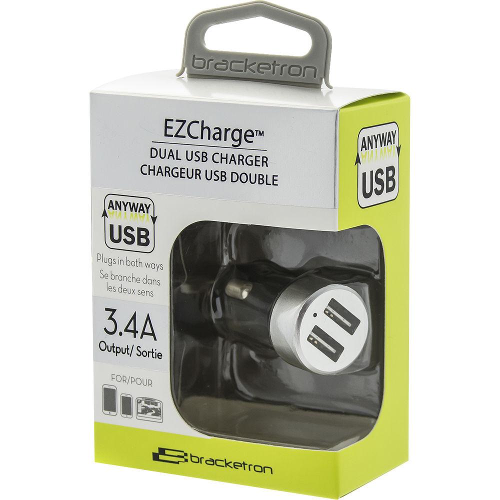 Bracketron EZCharge Dual 3.4A USB Charger