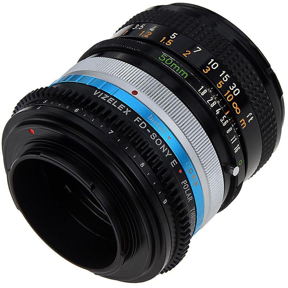 FotodioX Canon FD Lens to Sony E-Mount Camera Vizelex Polar Throttle Adapter