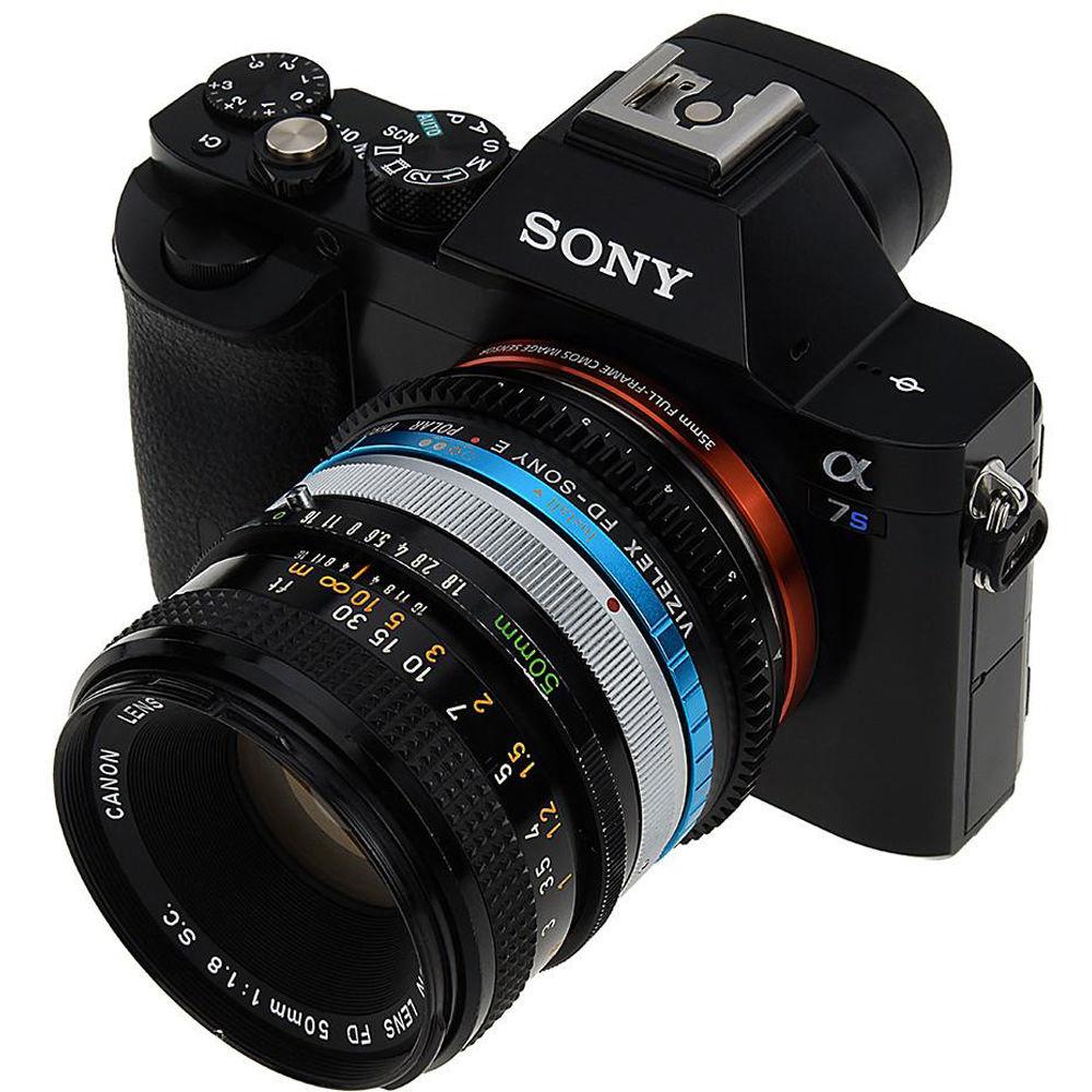 FotodioX Canon FD Lens to Sony E-Mount Camera Vizelex Polar Throttle Adapter