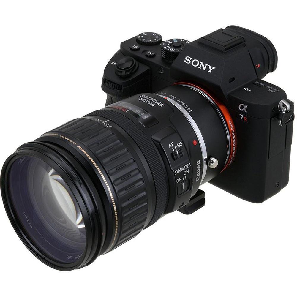 FotodioX Pro Mount Adapter for Canon EOS Lens to Sony E-Mount Camera