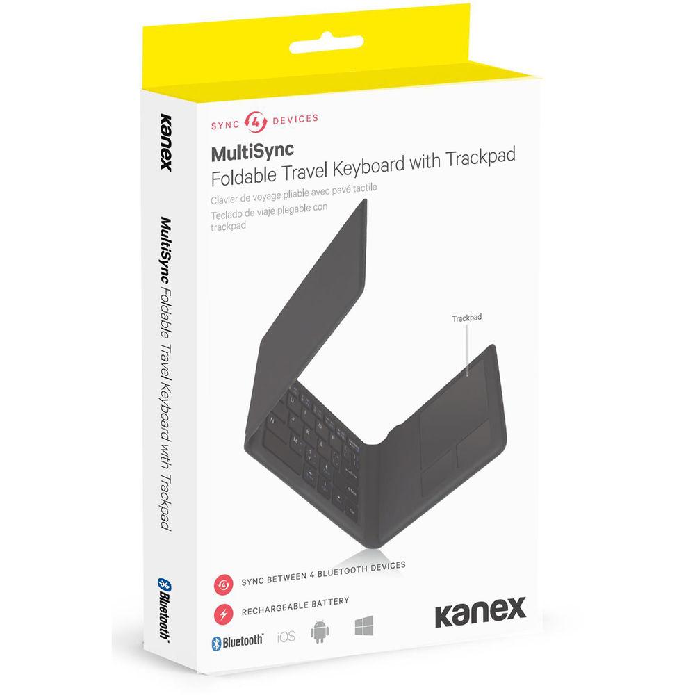 Kanex MultiSync Foldable Mini Travel Keyboard with Touch Pad