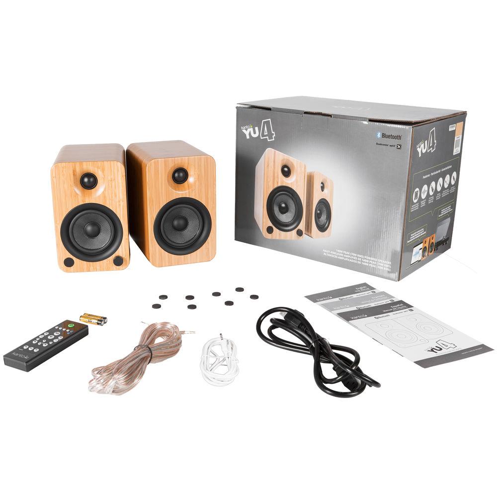Kanto Living YU4 2-Way Powered Bookshelf Speakers
