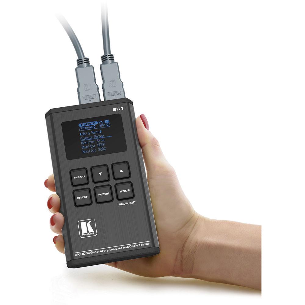 Kramer 18G 4K HDR Pocket Signal Generator, Analyzer, and Cable Tester