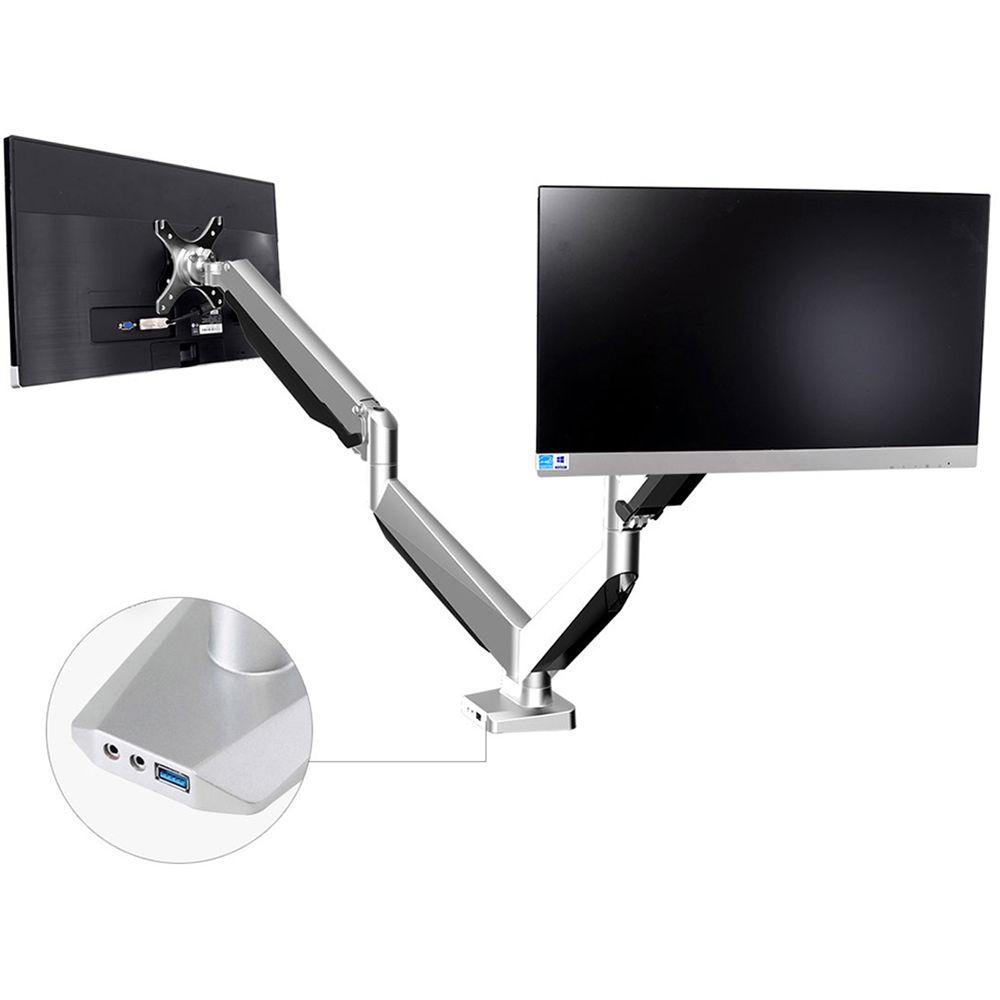 Loctek D7D Gas Spring Dual Monitor Arm