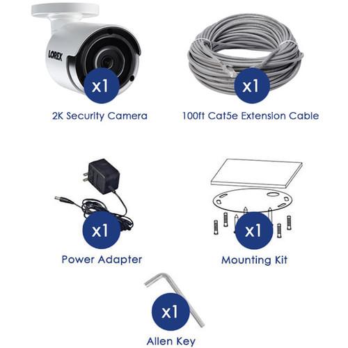 Lorex 4MP Outdoor Bullet Network Camera with Color Night Vision