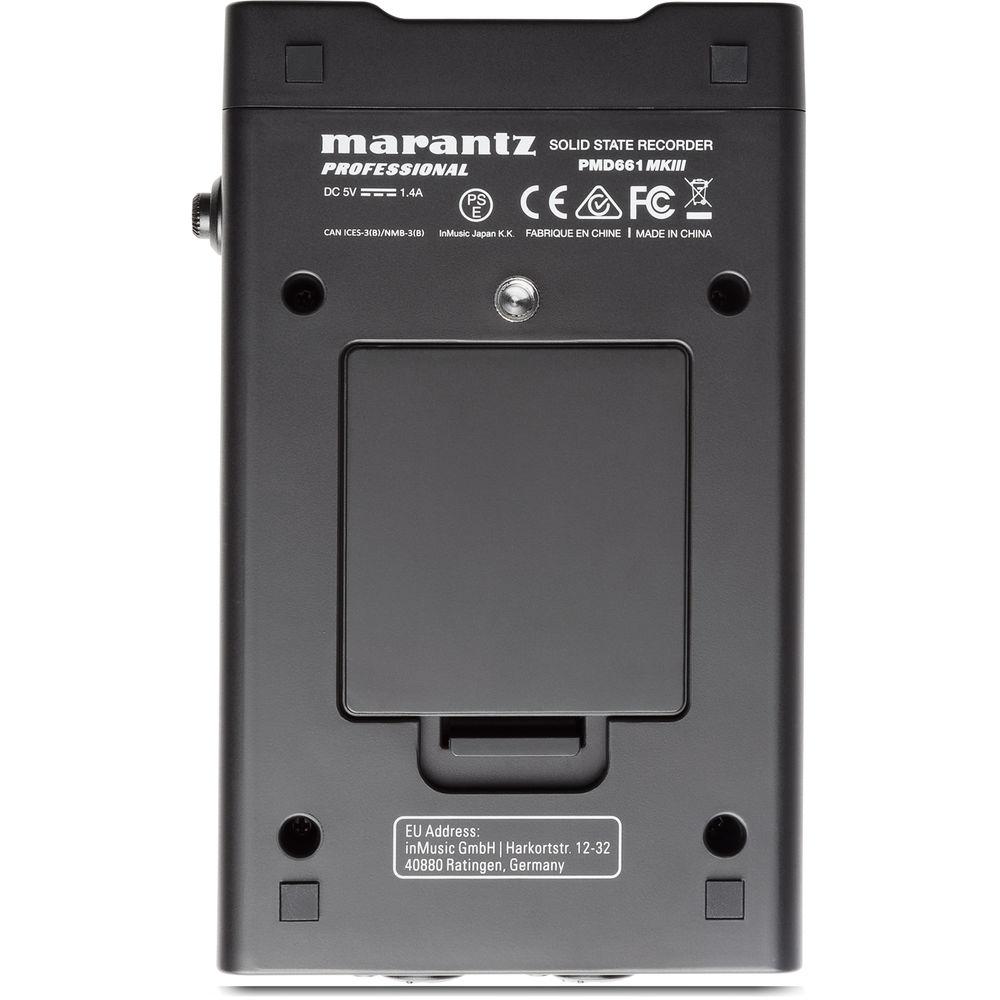 Marantz Professional PMD-661 MKIII Handheld Solid-State Recorder with File Encryption