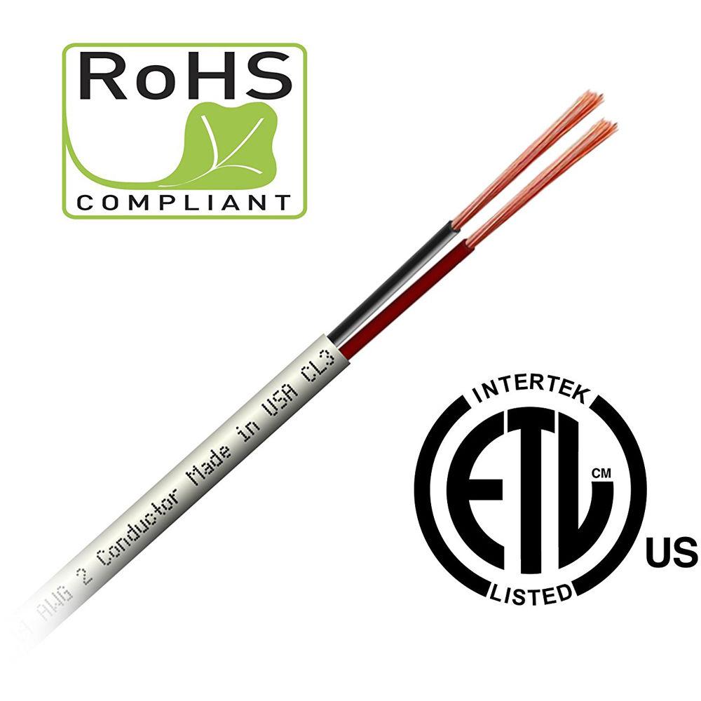 Master Cable 2-Conductor 16 AWG Pure Copper Commercial Speaker Wire