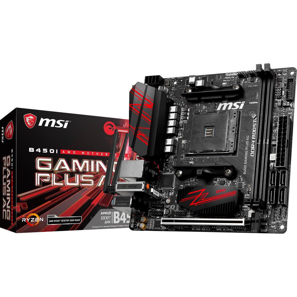 MSI B450I Gaming Plus AC AM4 Mini-ITX Motherboard