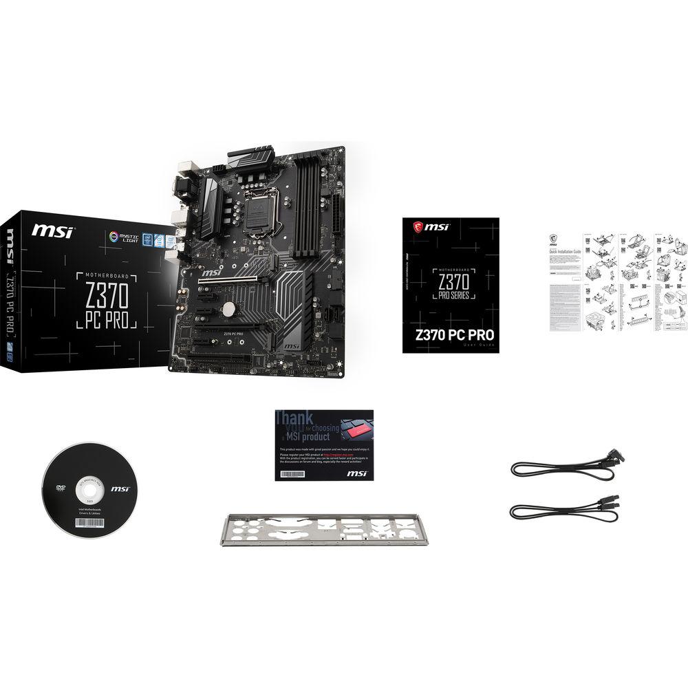 MSI Z370 PC Pro LGA 1151 ATX Motherboard