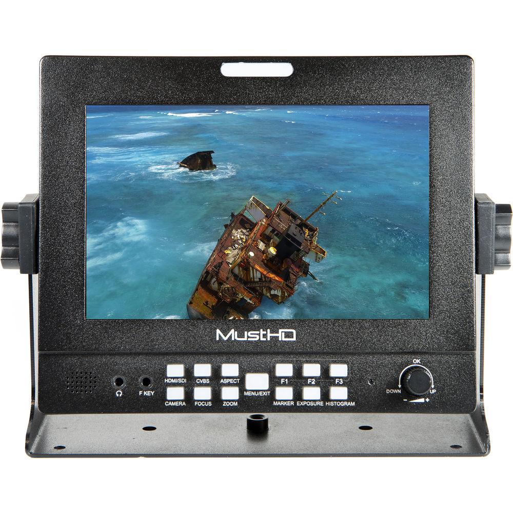 MustHD Hyper-Brite 1920 x 1200 7" 3G-SDI HDMI Field Monitor