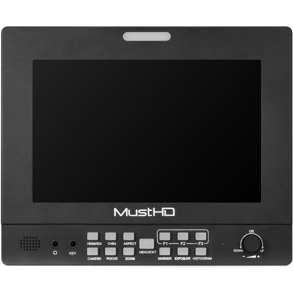 MustHD Hyper-Brite 1920 x 1200 7" 3G-SDI HDMI Field Monitor