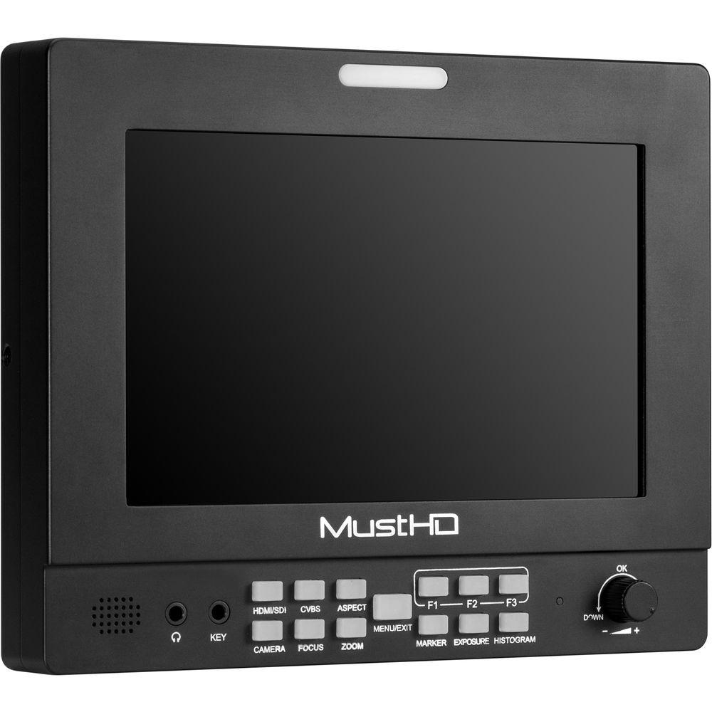 MustHD Hyper-Brite 1920 x 1200 7" 3G-SDI HDMI Field Monitor
