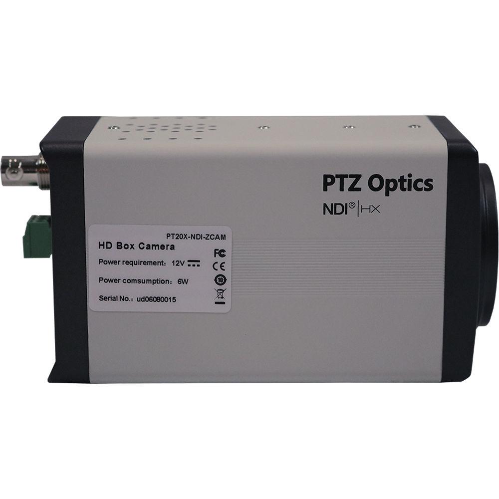 PTZOptics 20X 1080P NDIHX, Hd-SDI Box Camera
