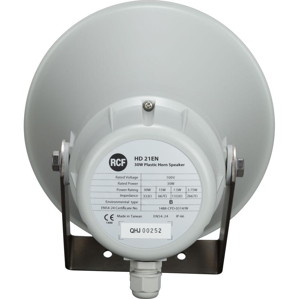RCF 70V Tappable EN54-24 Compliant Plastic Horn Speaker