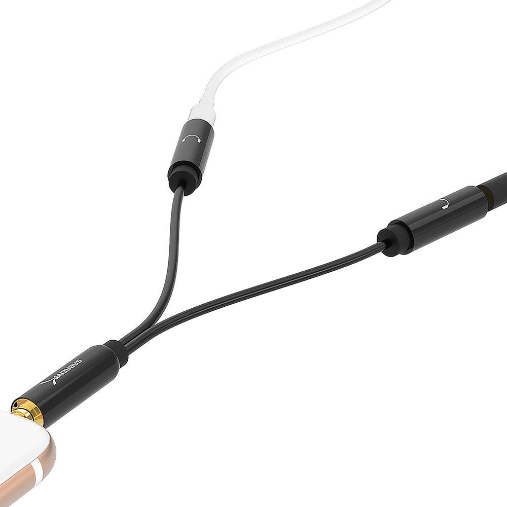 Sabrent 3.5mm Stereo Male to Two 3.5mm Stereo Female Audio Y-Splitter Cable for Speaker and Headphones