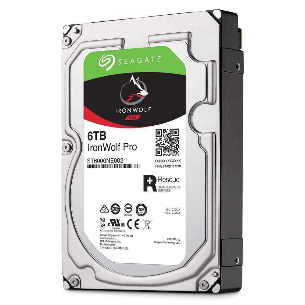 Seagate 6TB IronWolf Pro 7200 rpm SATA III 3.5" Internal NAS HDD