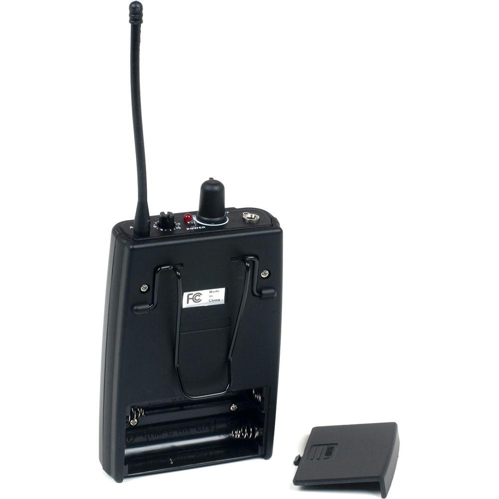 VocoPro Professional PLL Wireless In-Ear Monitor Package with Stationary Transmitter and Receiver