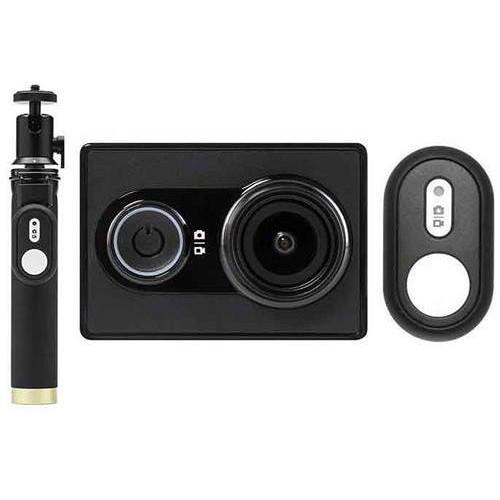 YI Technology Action Camera with Selfie Stick & Bluetooth Remote