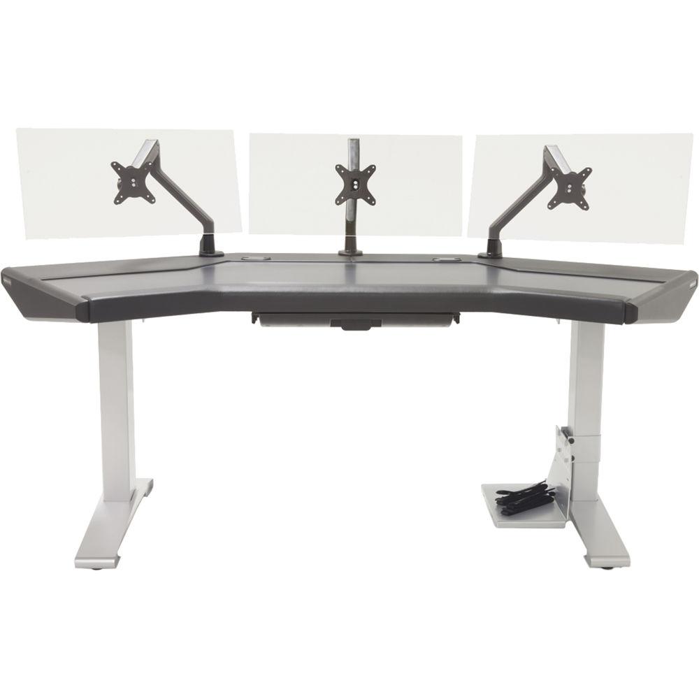 Argosy Halo.G Standard Ultimate XM Desk with Three Monitor Arms