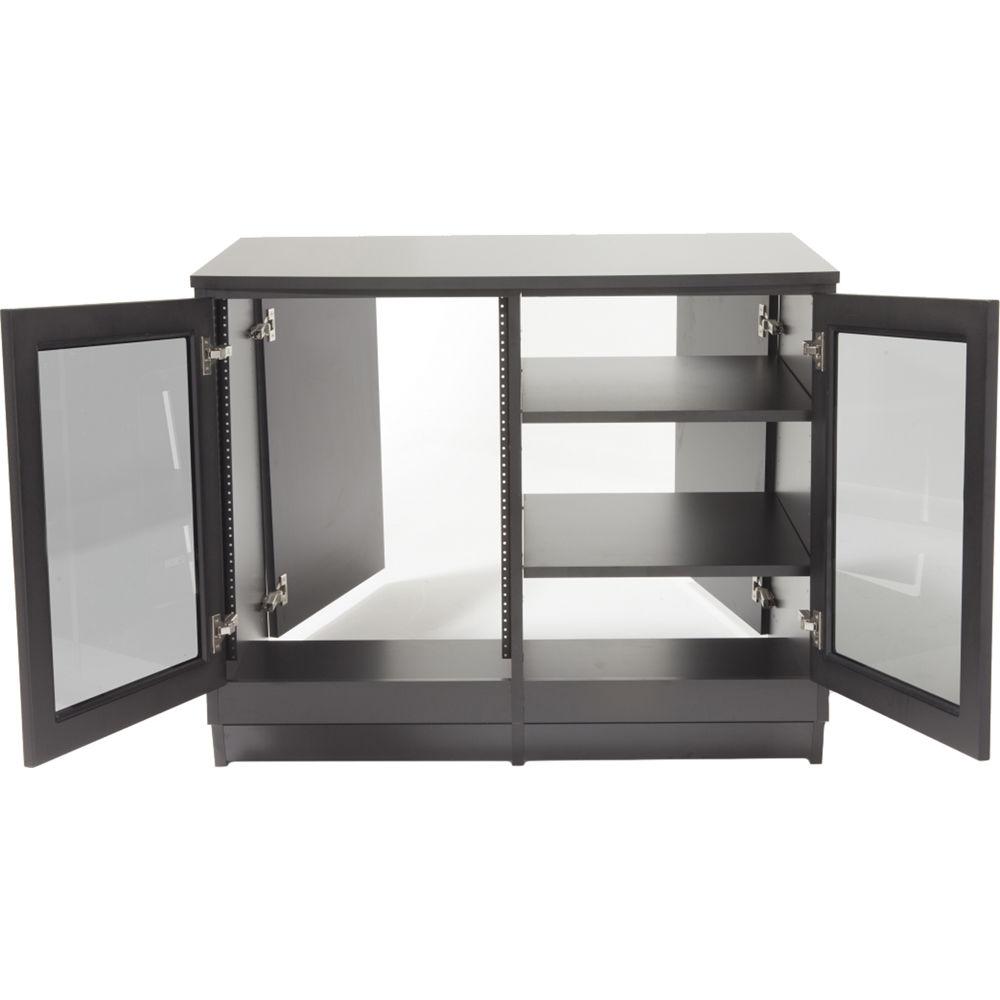 Argosy Spire Rack Ultimate Package Double-Bay Enclosure with Two Glass Front Doors