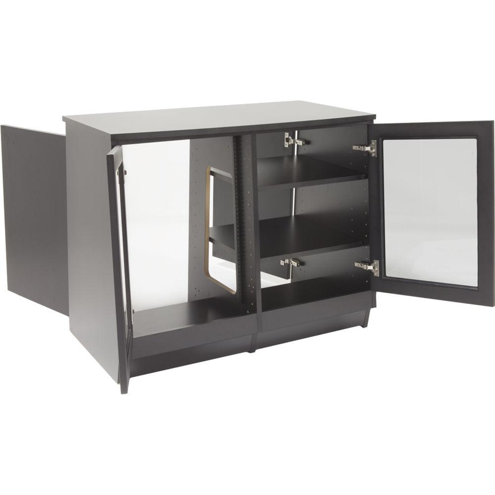 Argosy Spire Rack Ultimate Package Double-Bay Enclosure with Two Glass Front Doors