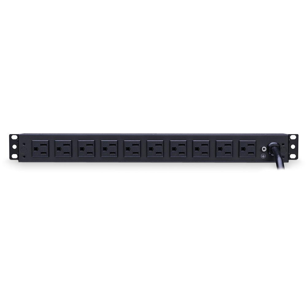 CyberPower 12A 100-125V 50 60Hz PDU Nema 5-15P Plug 10-Nema 5-15R OUTS 1U 15