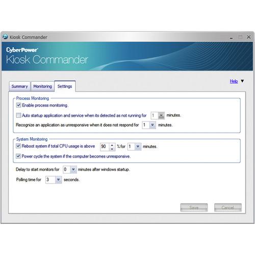 CyberPower Kiosk Commander Software