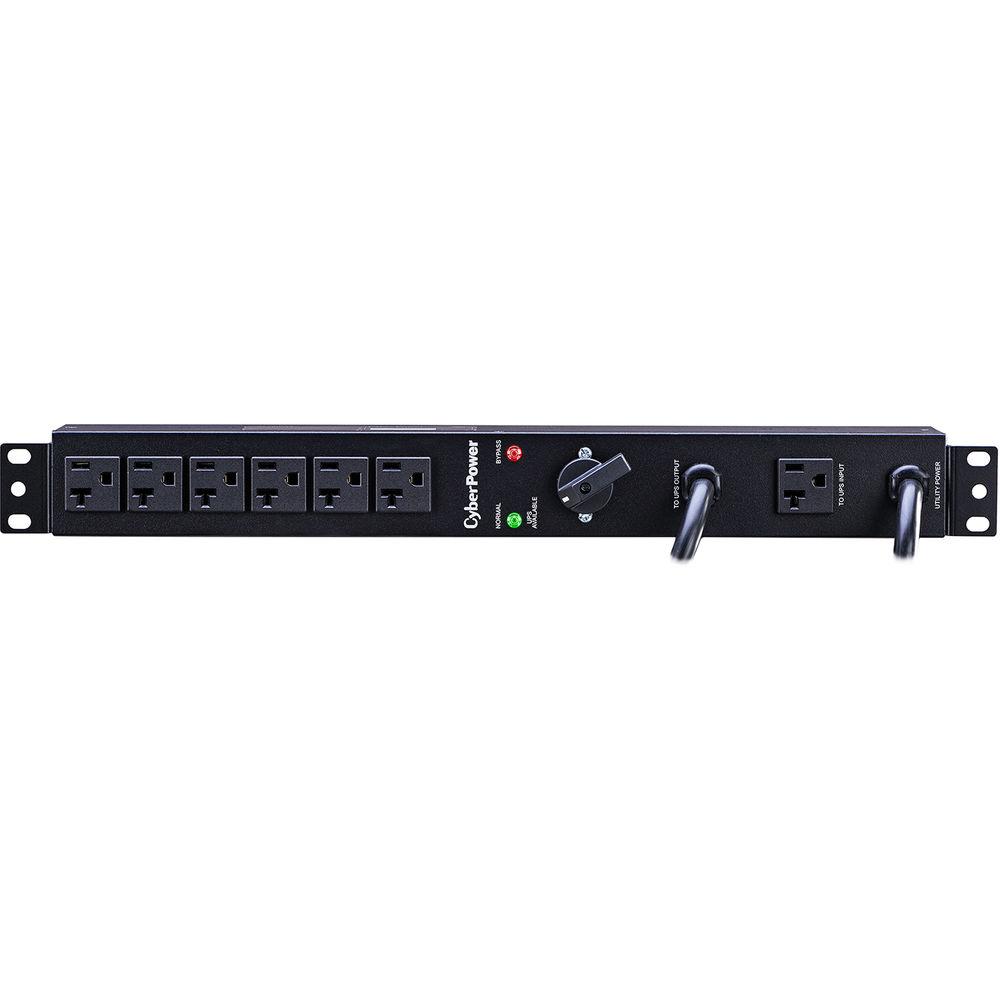 CyberPower Maintenance Bypass PDU 20 16A 100-120VAC 2 NEMA L5-20P 6 NEMA 5-20R