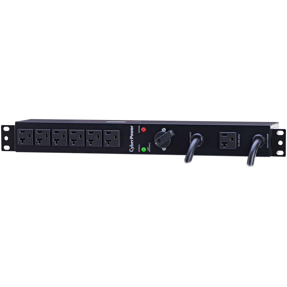 CyberPower Maintenance Bypass PDU 20 16A 100-120VAC 2 NEMA L5-20P 6 NEMA 5-20R