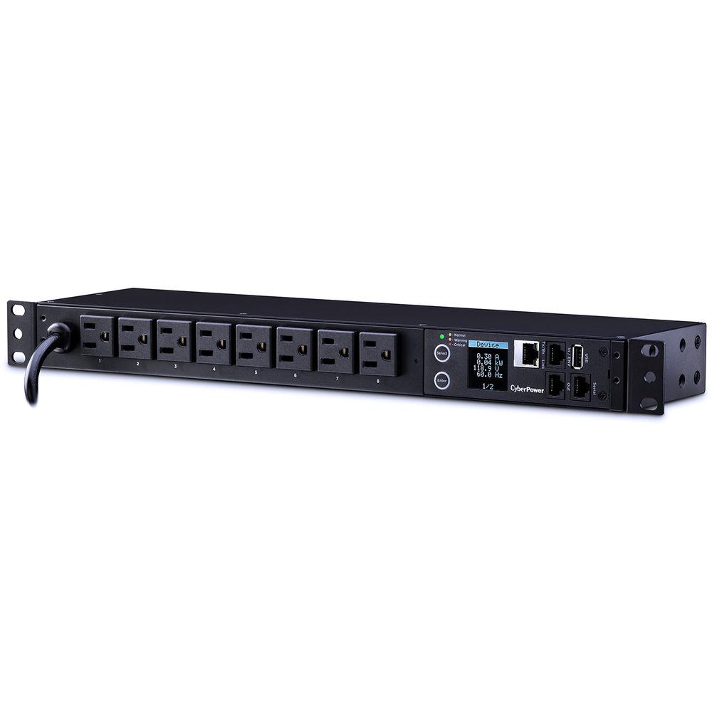 CyberPower Monitored PDU 15A 120V 5-15R Outlets Nema 5-15P 12