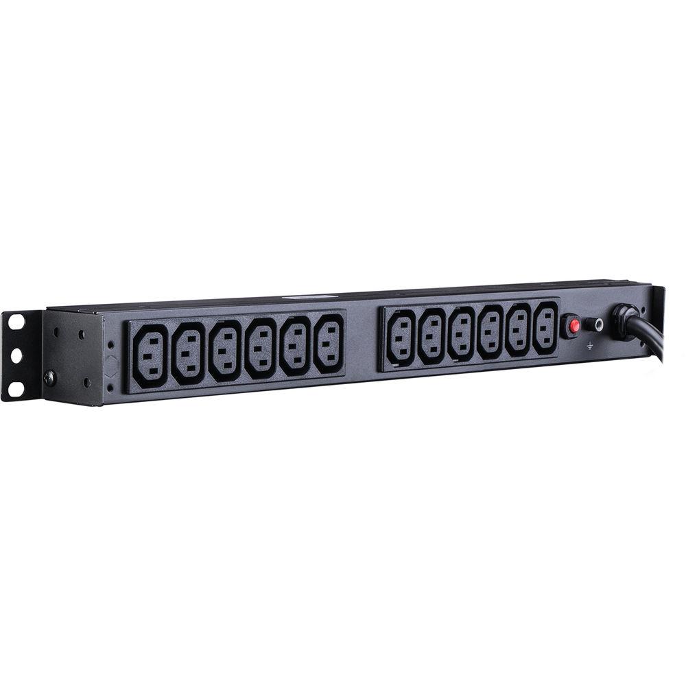 CyberPower PDU 16A 208-230 50 60Hz Nema L6-20P Plug, 12 IEC-320 C13 Rackmount 1U, 10