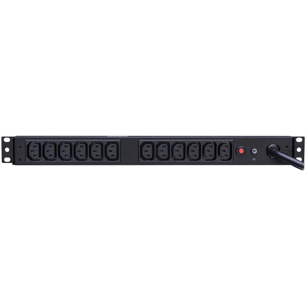 CyberPower PDU 16A 208-230 50 60Hz Nema L6-20P Plug, 12 IEC-320 C13 Rackmount 1U, 10