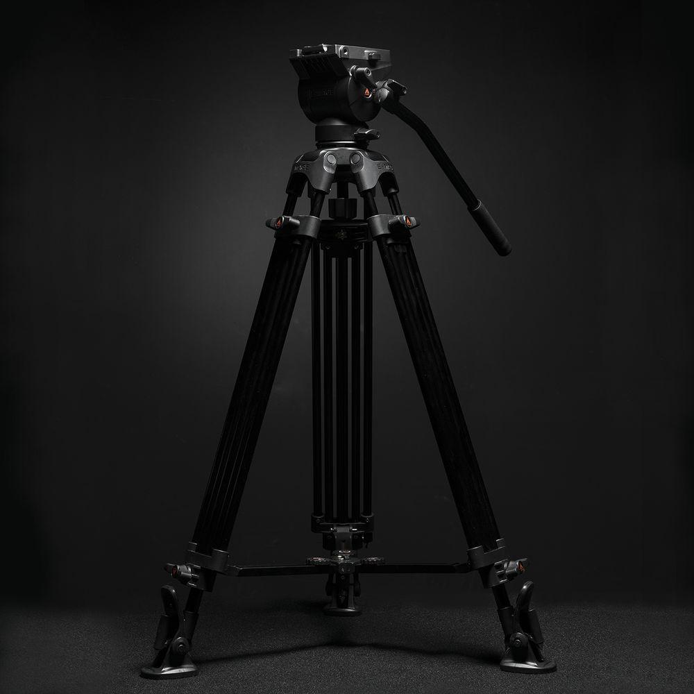 E-Image EG04AS 2-Stage Aluminum Tripod System with GH04 Dual-Base Fluid Head