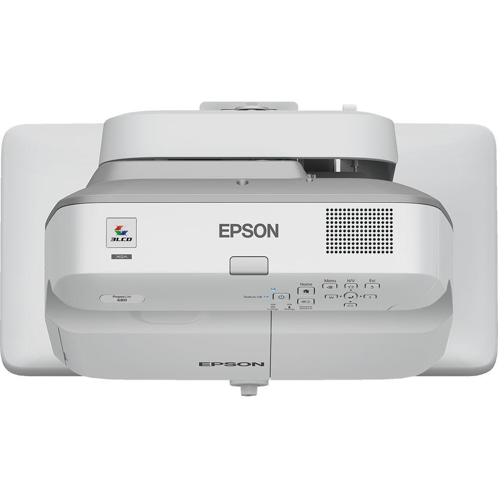 Epson PowerLite 680 3500-Lumen XGA Ultra-Short Throw 3LCD Projector