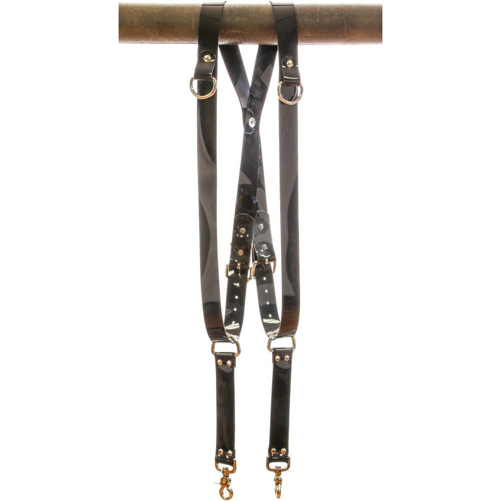 Funk Plus PVC Vinyl Snap Back Harness with 1.25" Wide Straps and D-Rings