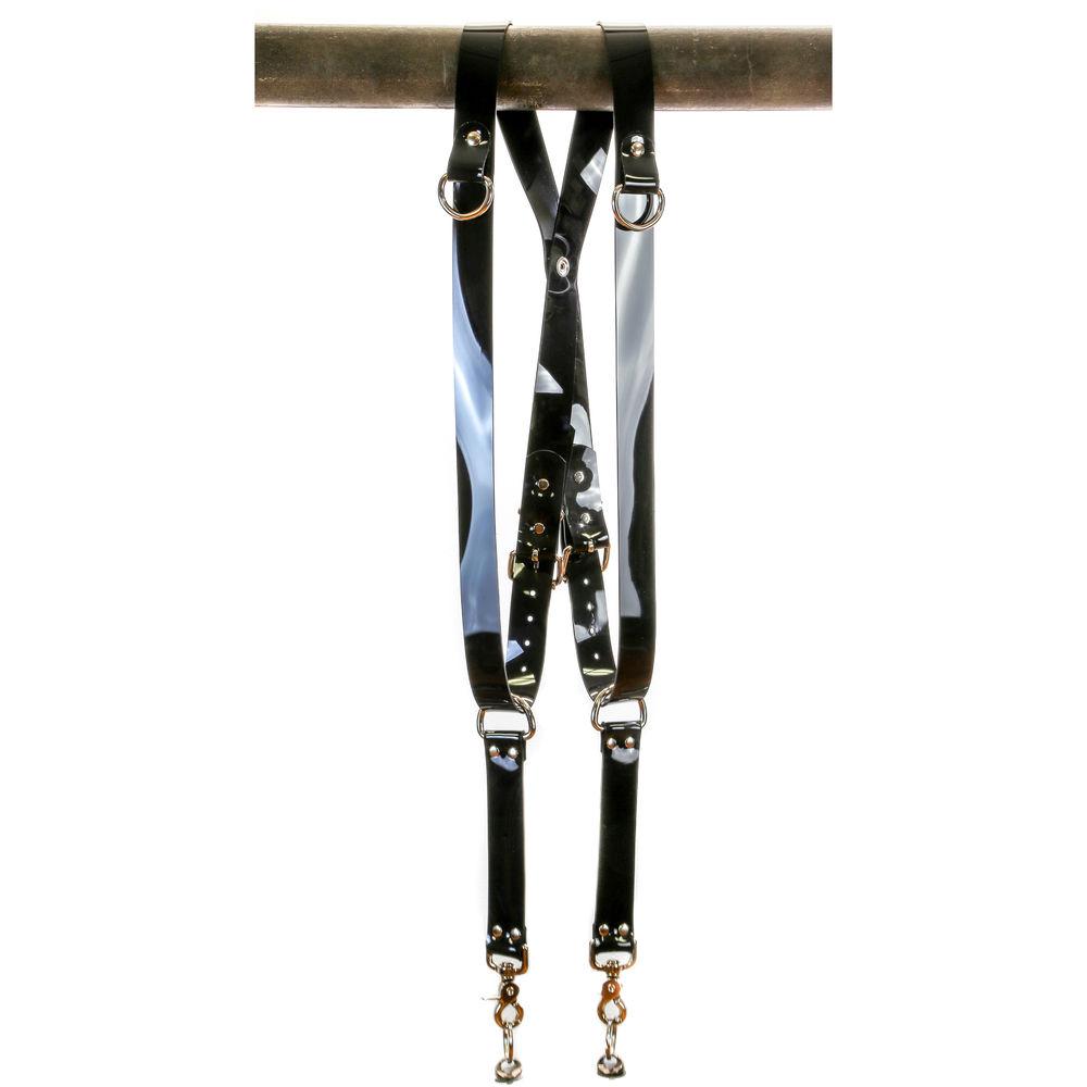 Funk Plus PVC Vinyl Snap Back Harness with 1.25" Wide Straps and D-Rings