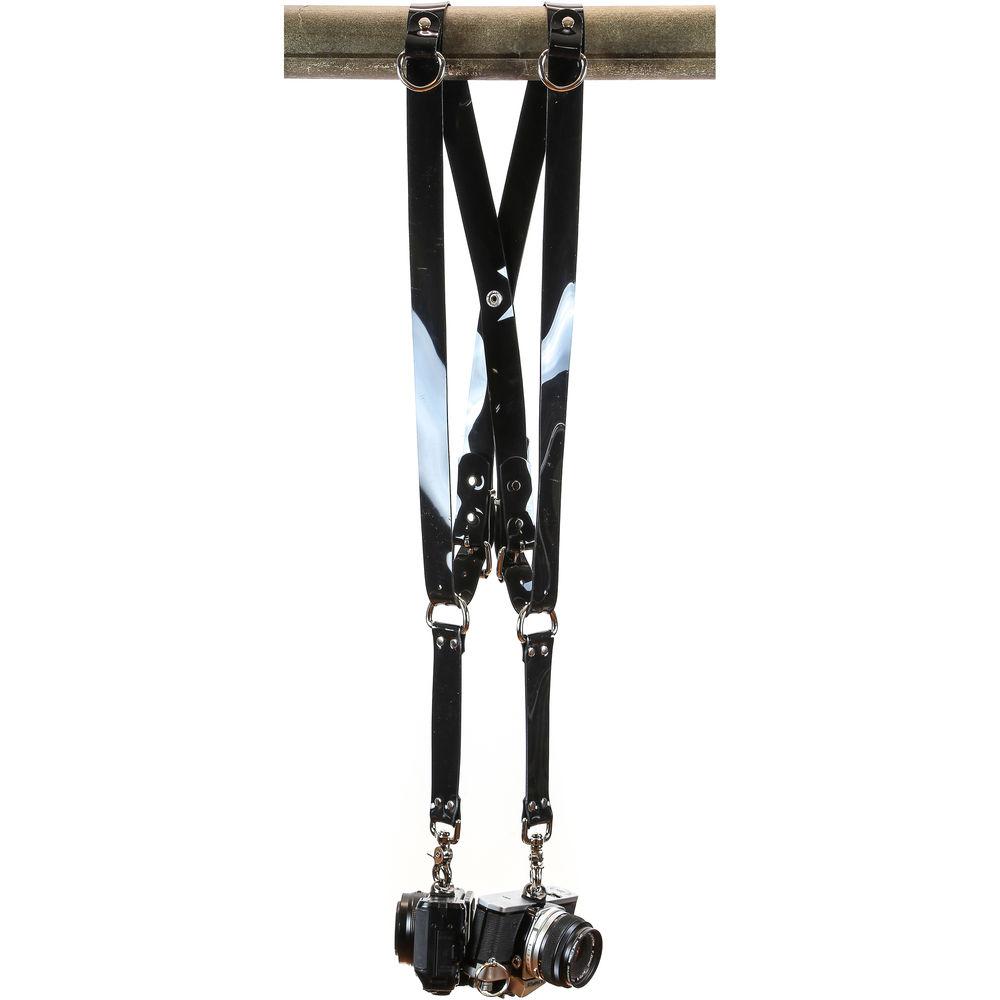 Funk Plus PVC Vinyl Snap Back Harness with 1.25" Wide Straps and D-Rings