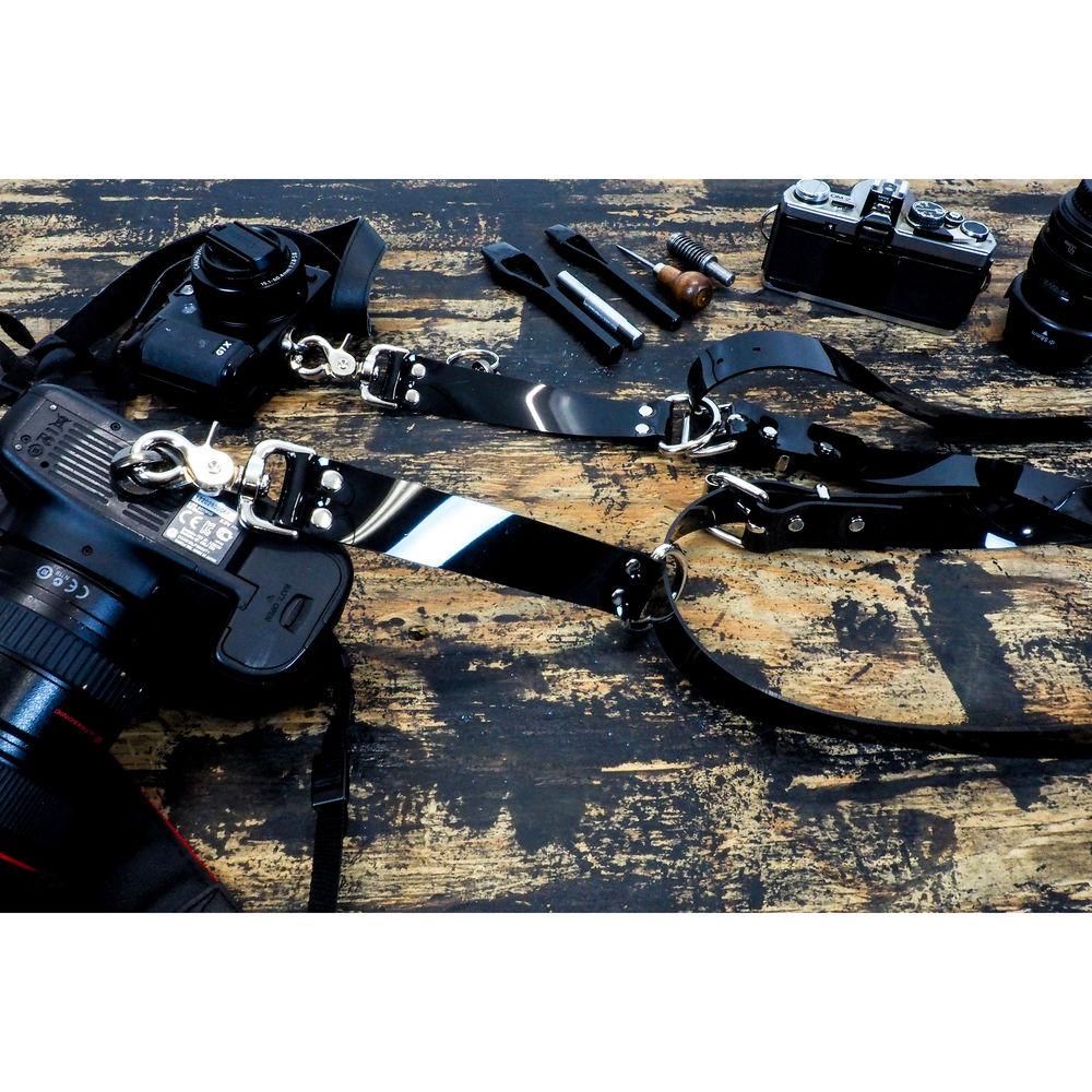 Funk Plus PVC Vinyl Snap Back Harness with 1.25" Wide Straps and D-Rings