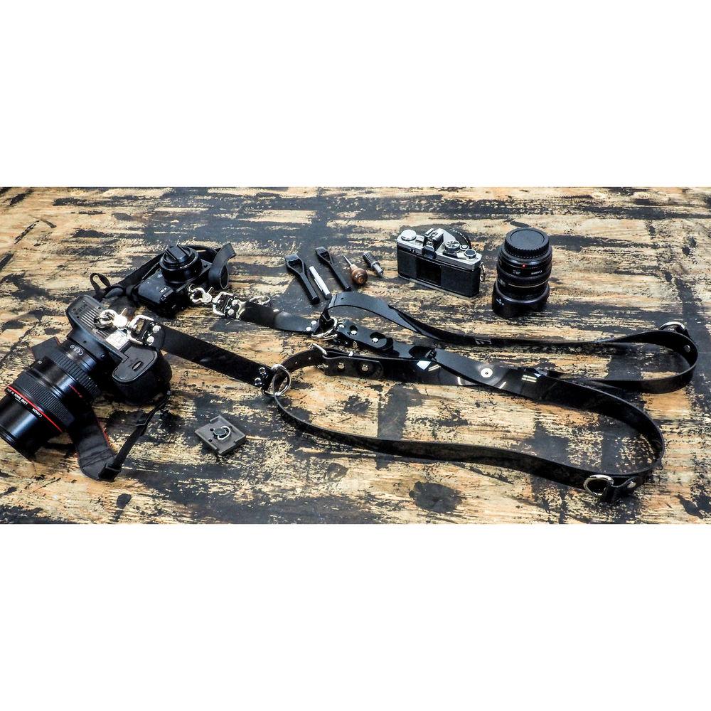 Funk Plus PVC Vinyl Snap Back Harness with 1.25" Wide Straps and D-Rings