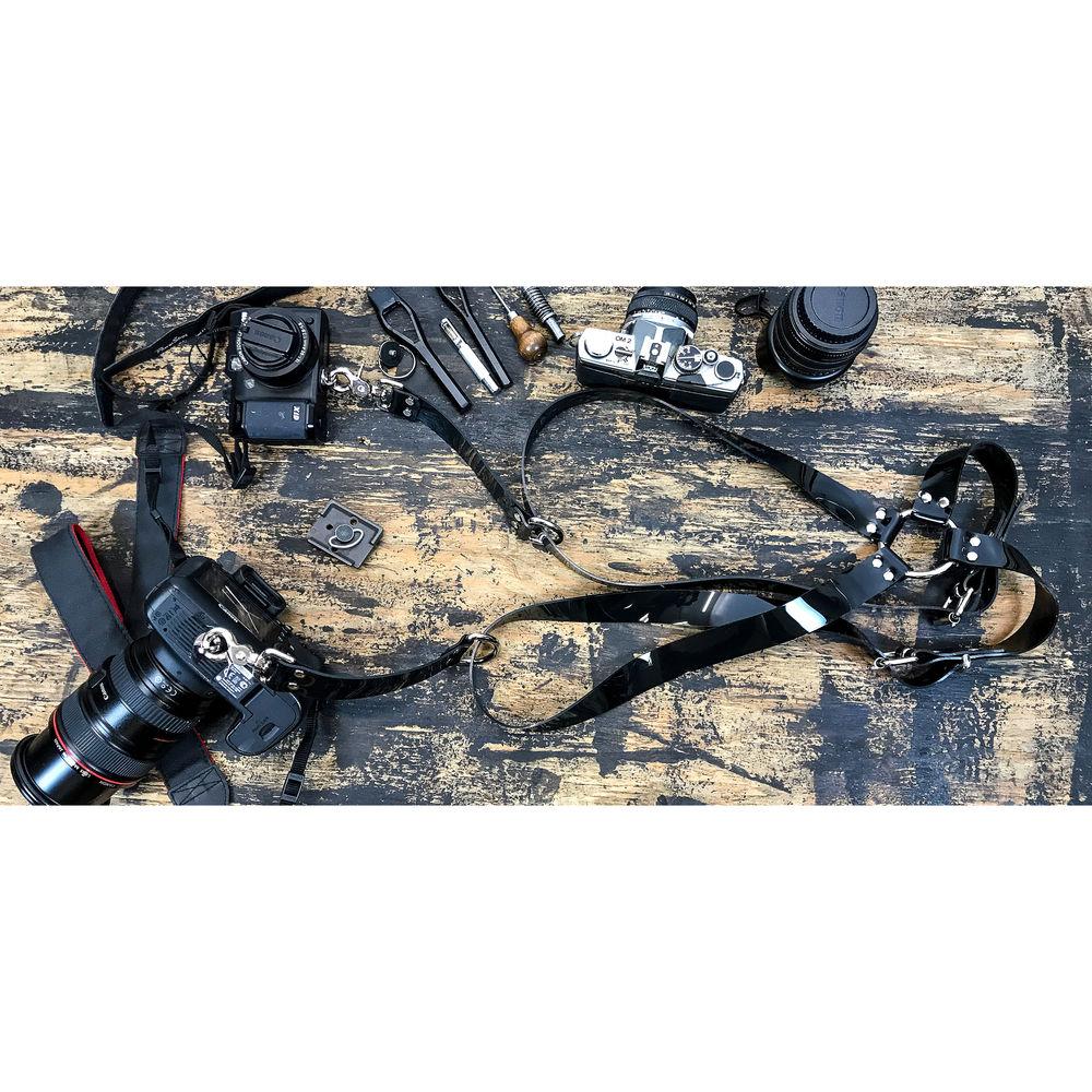 Funk Plus PVC Vinyl Snap Back Harness with 1.25" Wide Straps and D-Rings